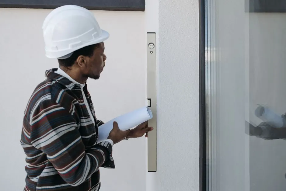 Technician using tools during a service visit